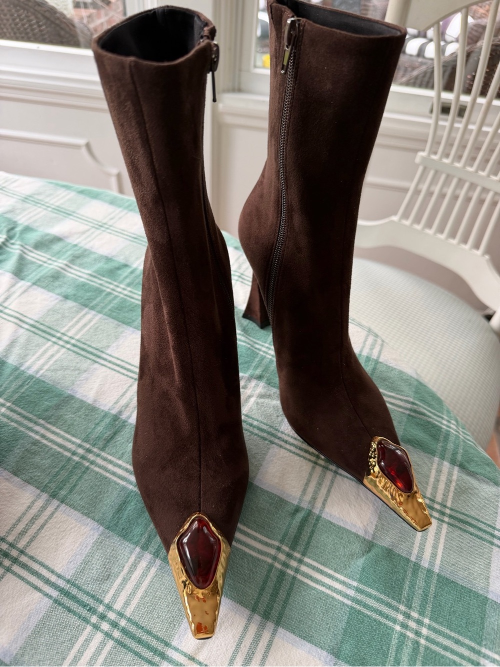 Jeffrey Campbell “the stone “espresso brown suede size 6 nwt sold out - Picture 2 of 9